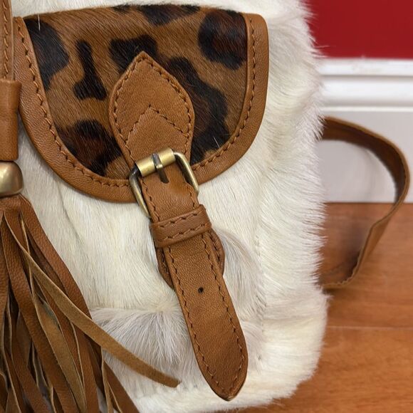 Jaded Gypsy backpack Leopard Print‎ and White Fur Women\'s Backpack main image 7